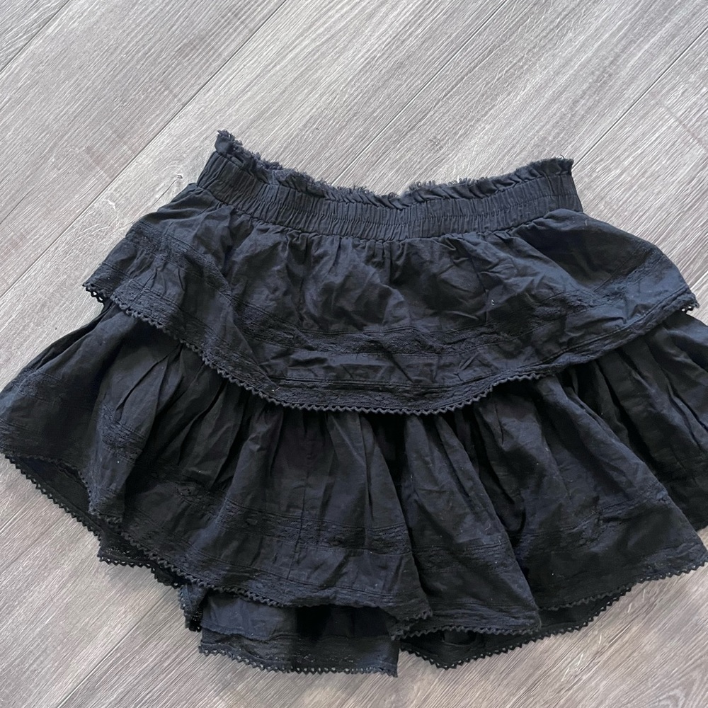 LoveShackFancy Ruffle Mini Shirt black - Picture 3 of 4